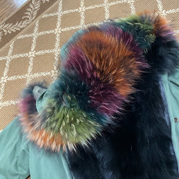 Fur Parka genuine fur size xs - Picture 5 of 7